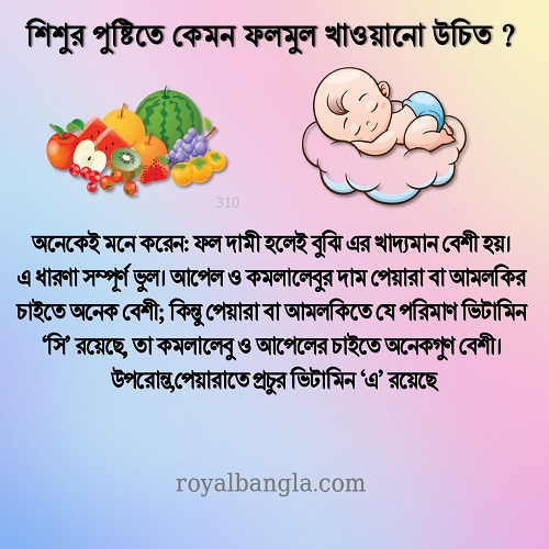 শিশুর  পুষ্টিকর খাবার  