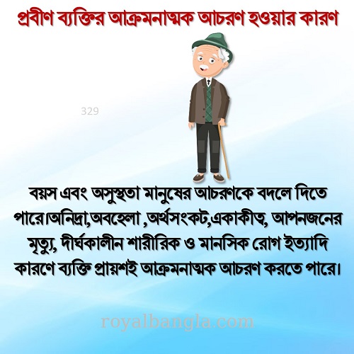 Aggressive behavior of the elderly প্রবীণদের আক্রমণাত্মক আচরণ