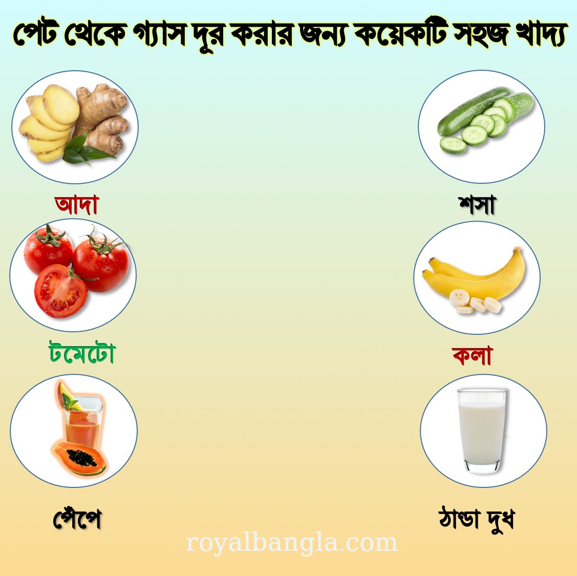  গ্যাসের সমস্যা  কমানোর প্রাকৃতিক উপায়  