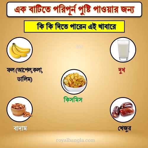  এক বাটিতে  পুষ্টি    