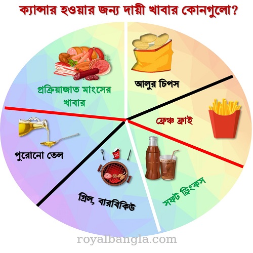  ক্যান্সার হওয়ার জন্য দায়ী খাবার   