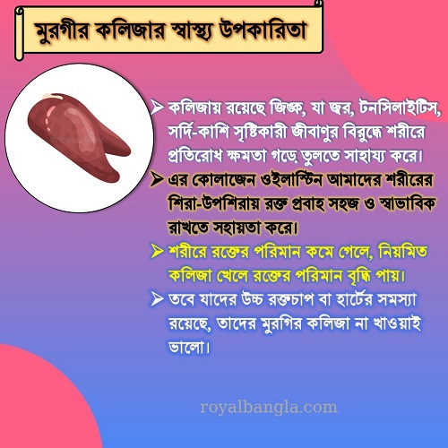 মুরগীর কলিজার স্বাস্থ্য উপকারিতা 